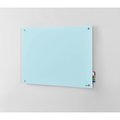 Global Industrial 48W x 36H Magnetic Glass Dry Erase Board, Seafoam 695701